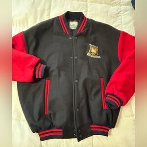 Oxford University. Wool lined varsity bombe jacket Vandanel